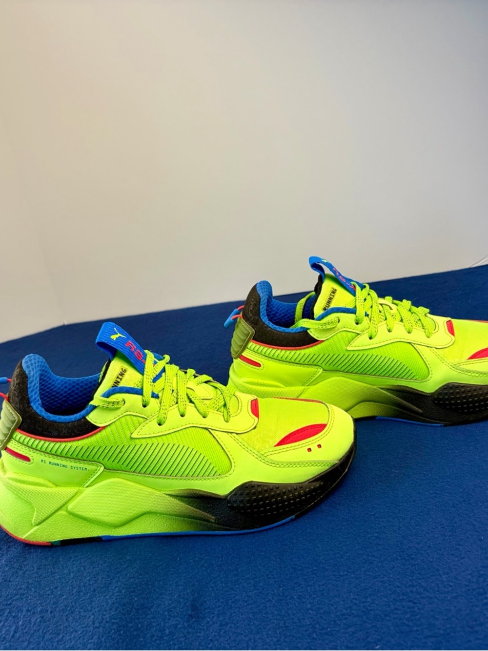 Puma Running System RS -X Dazed Men’s 7.5 high visibility Sneaker Electro Green